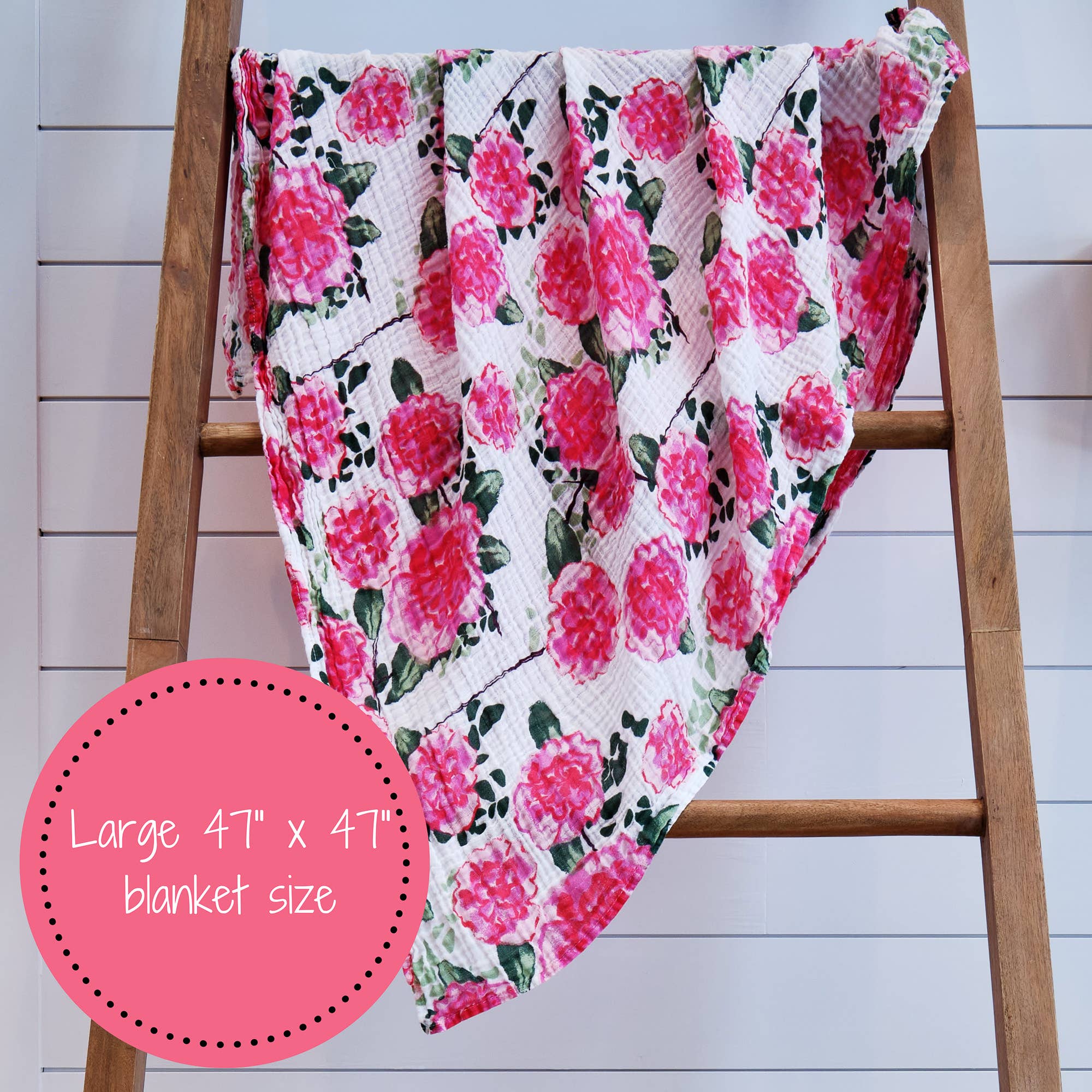 Live Life in Full Bloom Baby Muslin Swaddle Blanket Baby Accessories LollyBanks