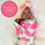 Live Life in Full Bloom Baby Muslin Swaddle Blanket Baby Accessories LollyBanks