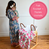 Live Life in Full Bloom Baby Muslin Swaddle Blanket Baby Accessories LollyBanks