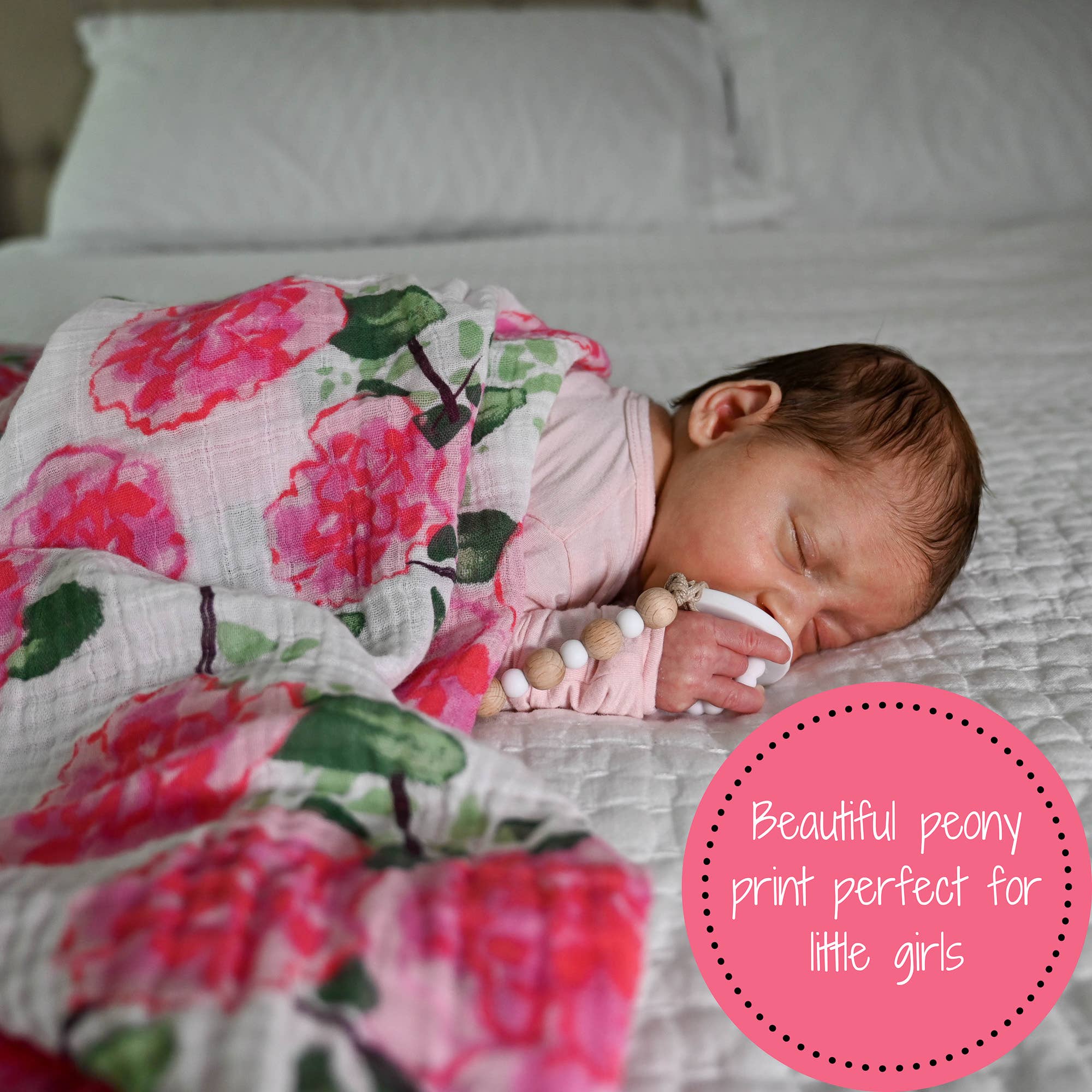 Live Life in Full Bloom Baby Muslin Swaddle Blanket Baby Accessories LollyBanks