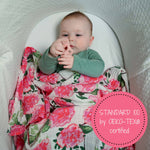 Live Life in Full Bloom Baby Muslin Swaddle Blanket Baby Accessories LollyBanks