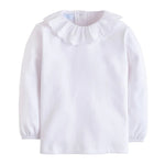 London Blouse - White Girls Tops + Tees Little English