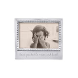 Love You to the Moon & Back Beaded 4x6 Frame Home Decor Mariposa