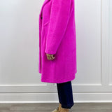 L/S Button Front Coat w/ Lining - Pink Flambe Outerwear Tribal