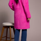 L/S Button Front Coat w/ Lining - Pink Flambe Outerwear Tribal