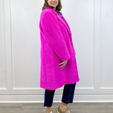 L/S Button Front Coat w/ Lining - Pink Flambe Outerwear Tribal