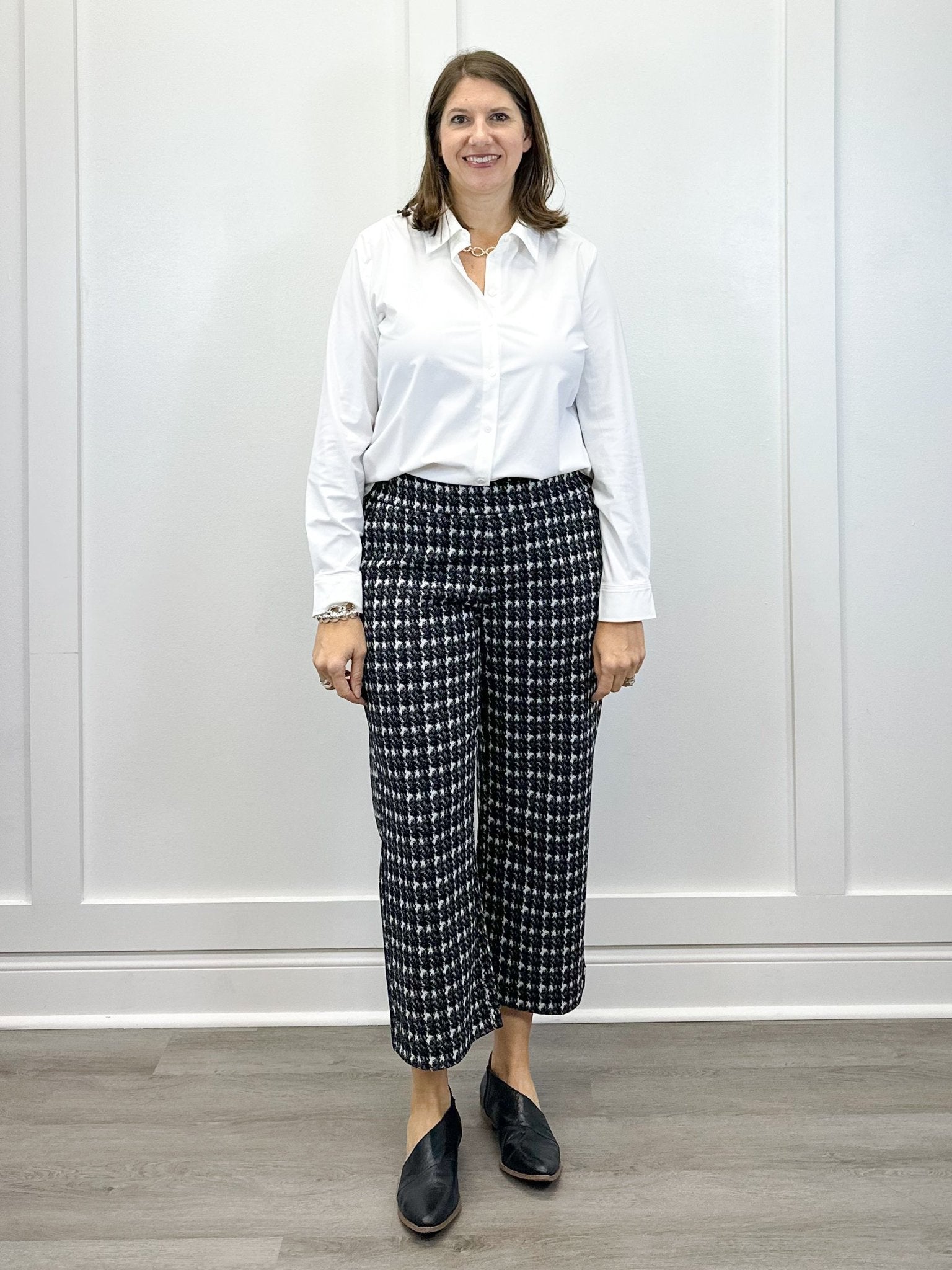 L/S Button Front Knit Shirt - White - Sugar Babies Children's Boutique/Meg's Shoppe