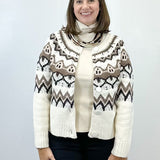 L/S Button Front Sweater Cardigan - Moonstone Sweaters Tribal