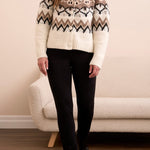 L/S Button Front Sweater Cardigan - Moonstone Sweaters Tribal
