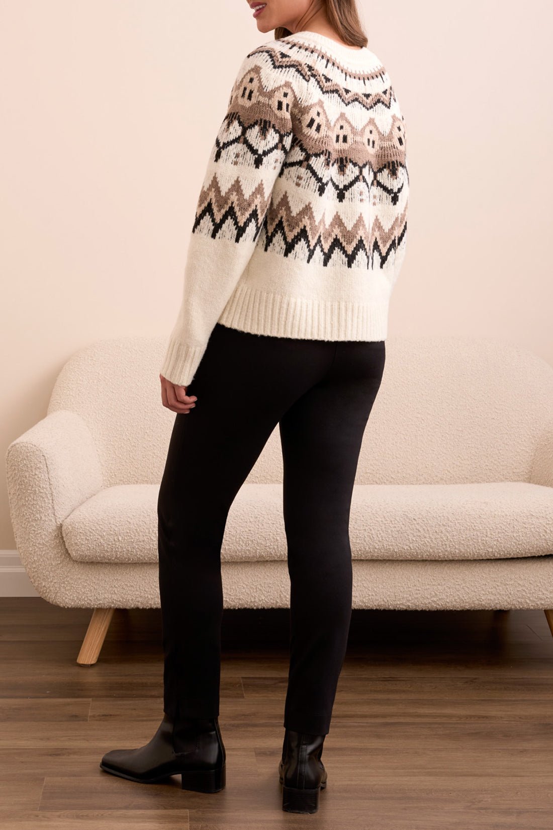 L/S Button Front Sweater Cardigan - Moonstone Sweaters Tribal