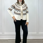 L/S Button Front Sweater Cardigan - Moonstone Sweaters Tribal