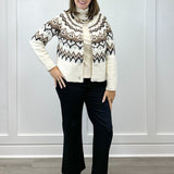 L/S Button Front Sweater Cardigan - Moonstone Sweaters Tribal