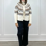 L/S Button Front Sweater Cardigan - Moonstone Sweaters Tribal