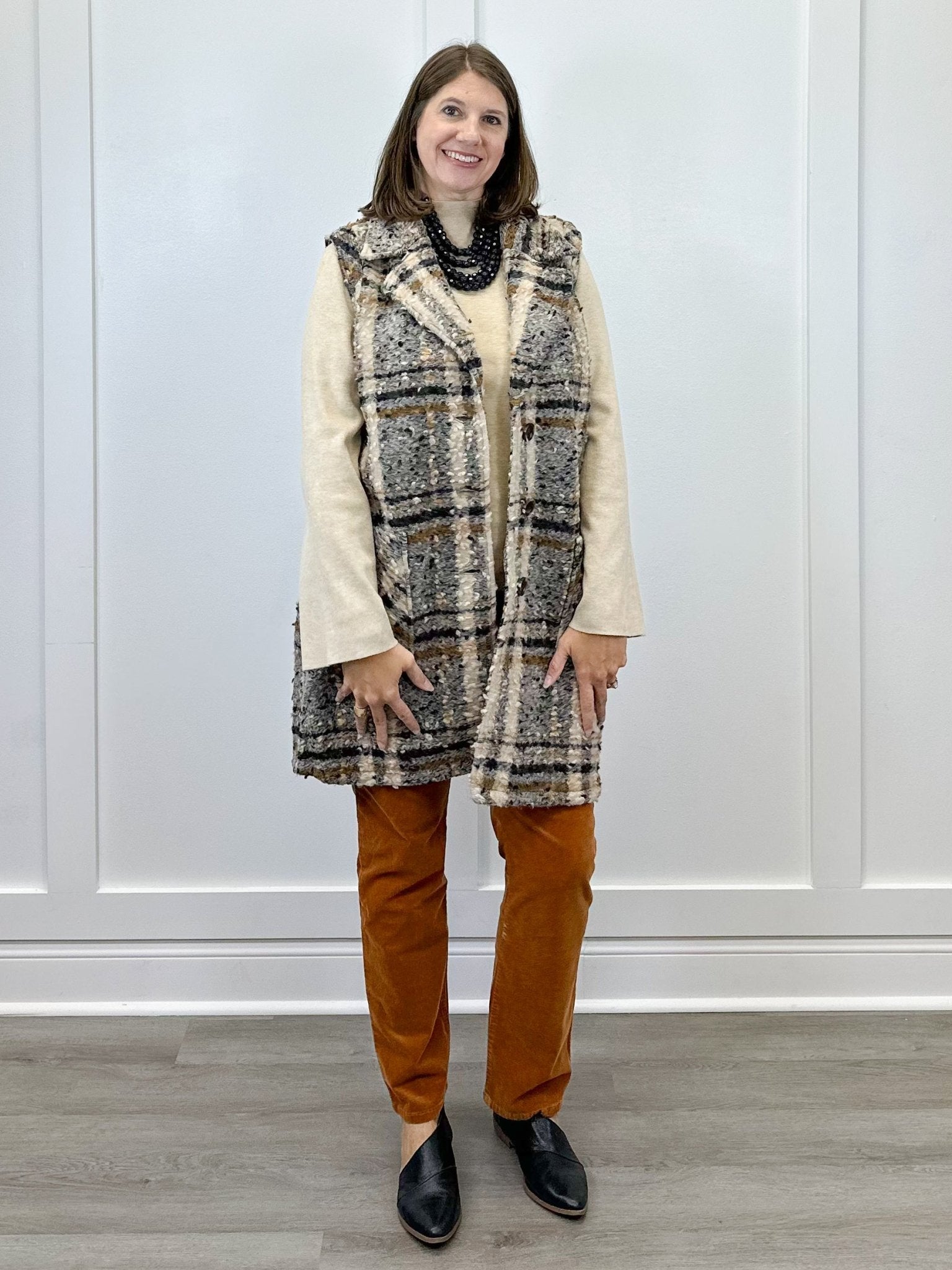 L/S Funnel Neck Sweater - Latte Sweaters Tribal