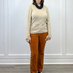 L/S Funnel Neck Sweater - Latte Sweaters Tribal