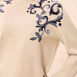 L/S Funnel Neck Sweater - Moonstone - Sugar Babies Children's Boutique/Meg's Shoppe