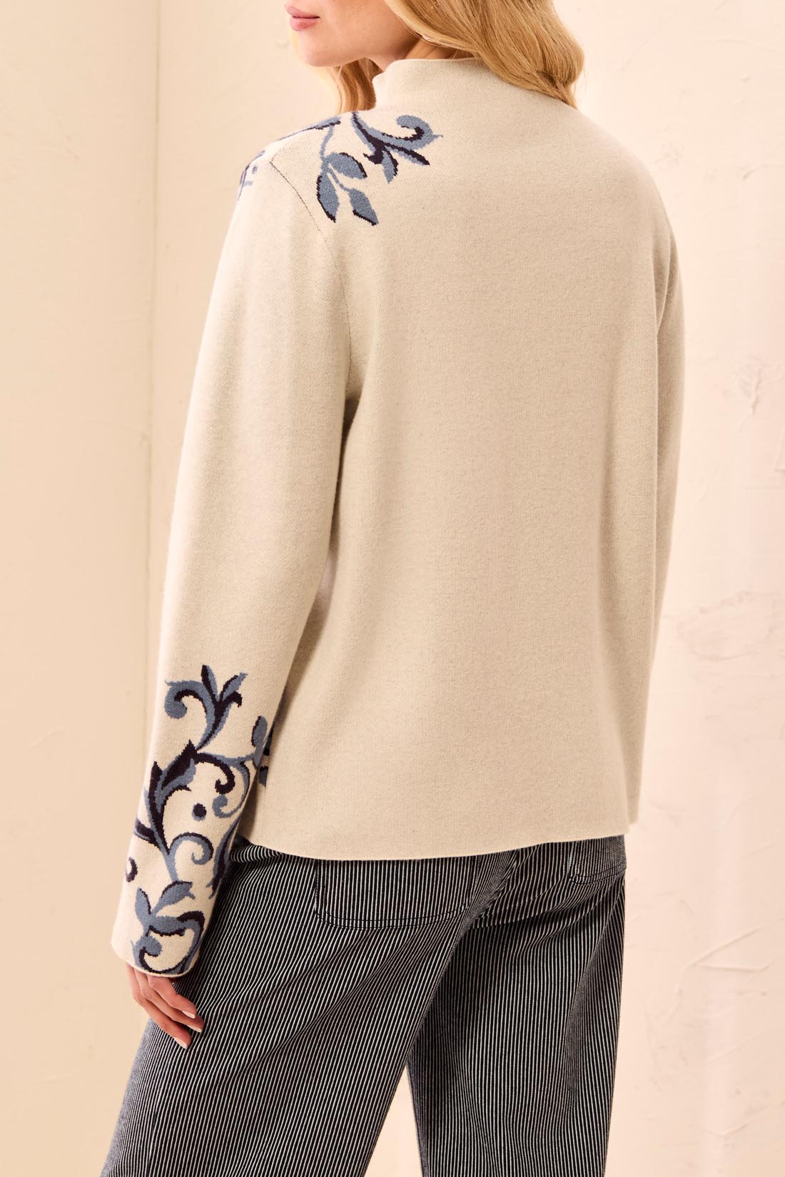 L/S Funnel Neck Sweater - Moonstone - Sugar Babies Children's Boutique/Meg's Shoppe