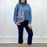L/S Funnel Neck Top - Slate Blue Tops Tribal