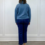L/S Funnel Neck Top - Slate Blue Tops Tribal