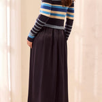 L/S Mixed Media Dress - Blue Fog - Sugar Babies Children's Boutique/Meg's Shoppe