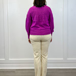 L/S Mock Neck Sweater - Pink Flambe Sweaters Tribal