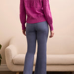 L/S Mock Neck Sweater - Pink Flambe Sweaters Tribal