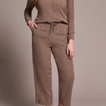 L/S Mock Neck Top - Fossil Tops Tribal