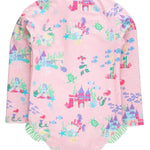 L/S One Piece Rash Guard - Atlantis Mermaids Kids Swim Rufflebutts