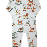 L/S Playtime Romper - Swaying Safari Boys Bubbles + Rompers Heyward House