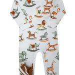L/S Playtime Romper - Swaying Safari Boys Bubbles + Rompers Heyward House