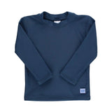 L/S Rash Guard - Navy Kids Swim Rufflebutts
