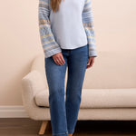 L/S Scoop Neck Sweater - Chambray Sweaters Tribal