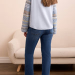 L/S Scoop Neck Sweater - Chambray Sweaters Tribal