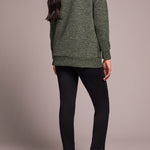 L/S Tunic w/ Invisible Pockets - Chive Sweatshirts + Pullovers Tribal
