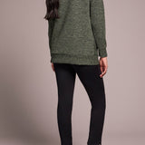 L/S Tunic w/ Invisible Pockets - Chive Sweatshirts + Pullovers Tribal