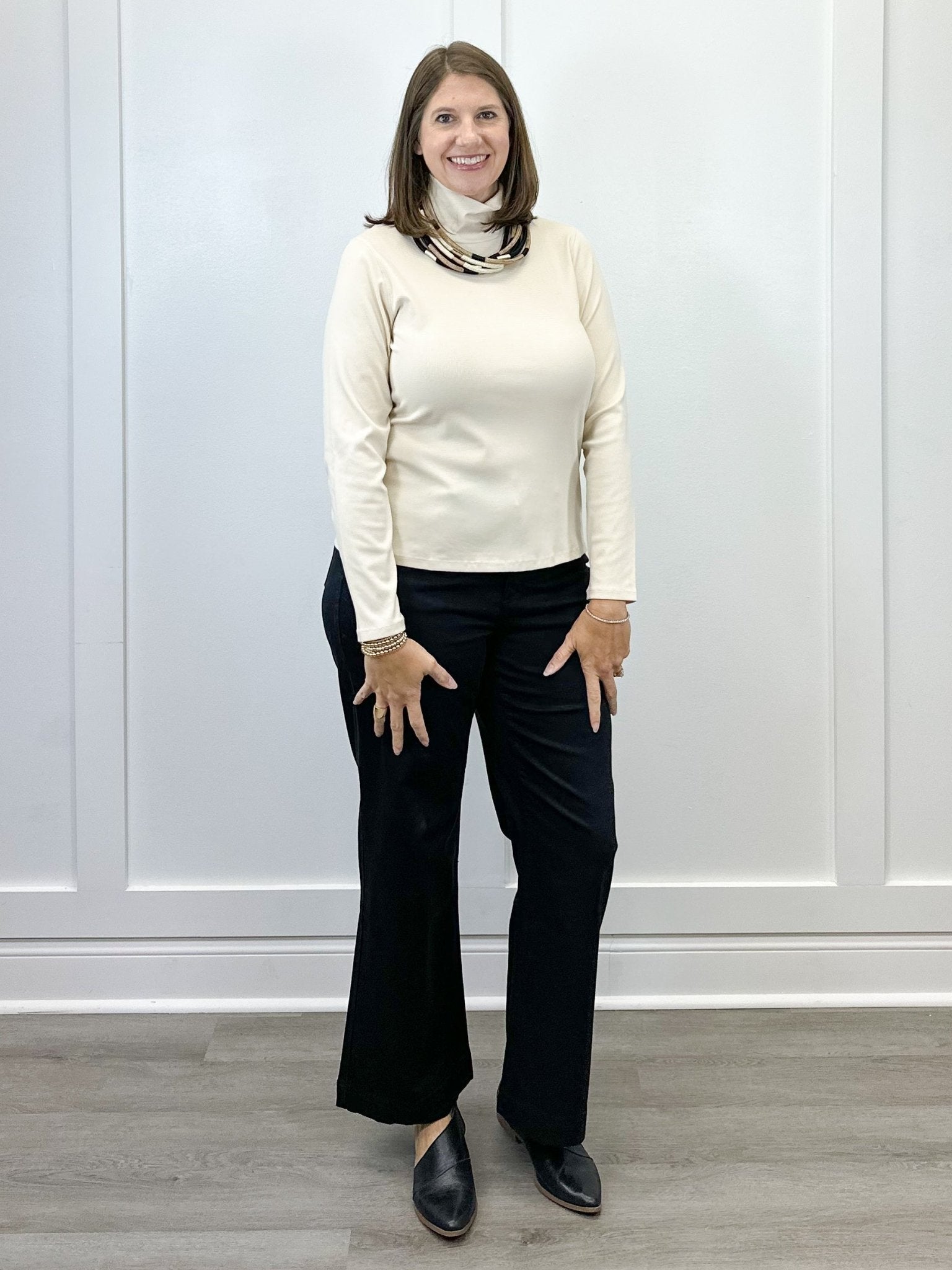 L/S Turtle Neck Top - Moonstone Tops Tribal