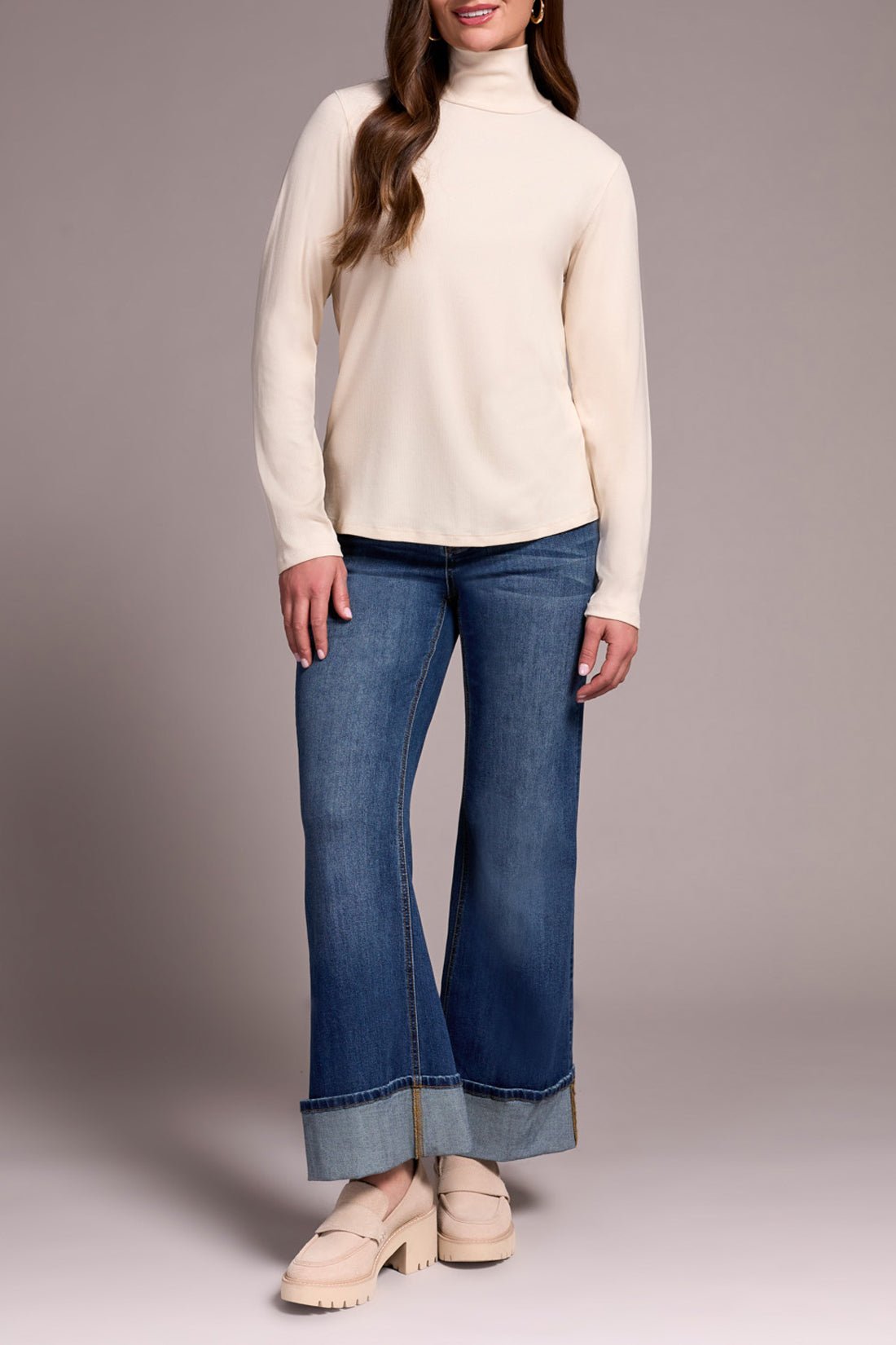 L/S Turtle Neck Top - Moonstone Tops Tribal
