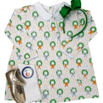 L/S Twirl Pocket Dress - Bows & Box Wreaths Girls Play Dresses Heyward House