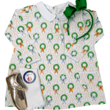 L/S Twirl Pocket Dress - Bows & Box Wreaths Girls Play Dresses Heyward House