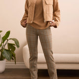 L/S Zip Front Jacket w/ Double Pockets - Ice Latte Outerwear Tribal