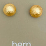 Mache Gold Pearl Stud Earrings TWO FORTY TWO