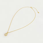 Madeleine Pave Pendant Necklace - Gold - White Top Necklaces Dean Davidson