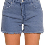 Madison Fray Shorts - Blackberry Shorts Zenana