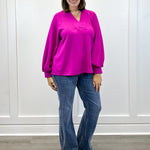 Magenta Muse Top Tops Jodifl