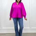 Magenta Muse Top Tops Jodifl