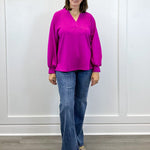 Magenta Muse Top Tops Jodifl