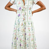 Magnolia Flutter Dress - Botanical Library Long Dresses Victoria Dunn Design