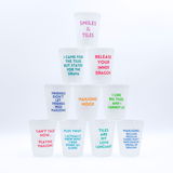 Mahjong Frosted Cups | 10 Different Designs in Every Pack Paper Goods My Fair Mahjong