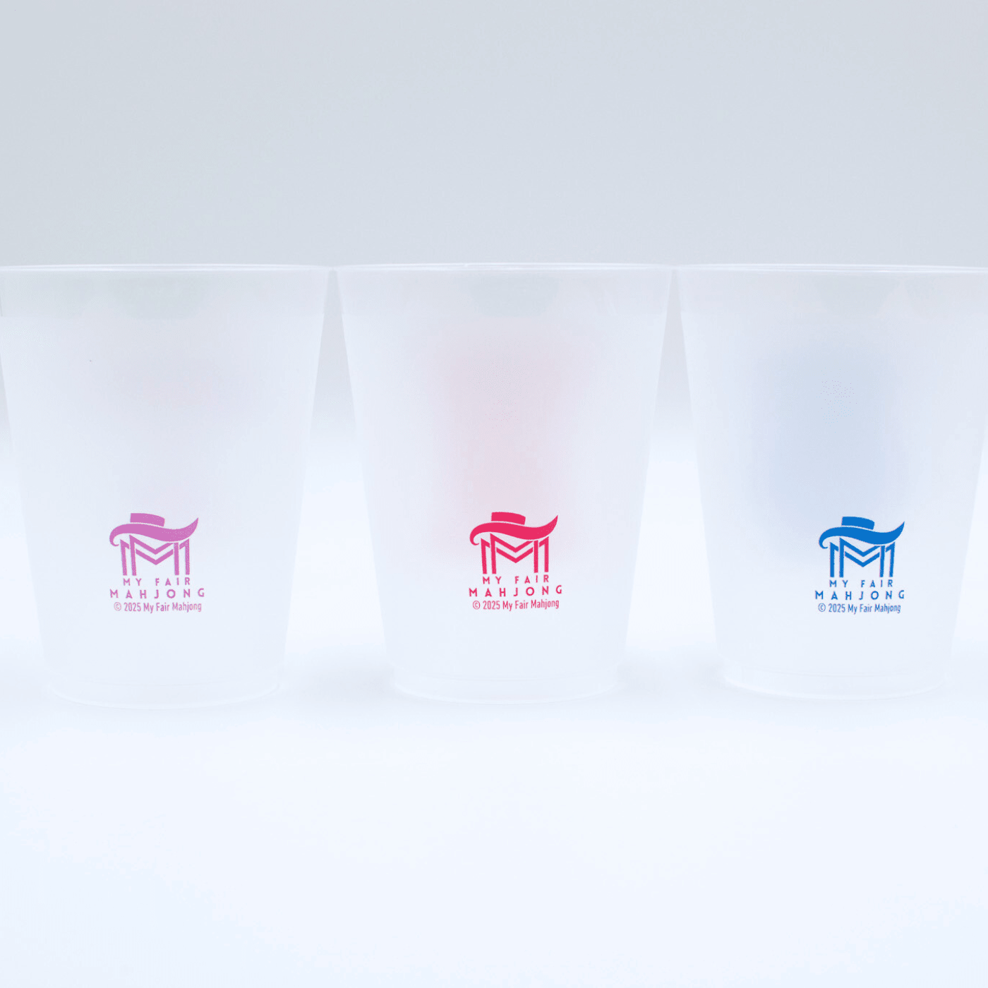 Mahjong Frosted Cups | 10 Different Designs in Every Pack Paper Goods My Fair Mahjong
