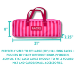 Mahjong Rack Bag - Geometric Pink Paper Goods My Fair Mahjong